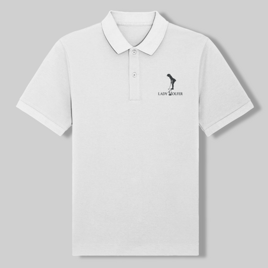 Damen Poloshirt – Golferin-Stickerei