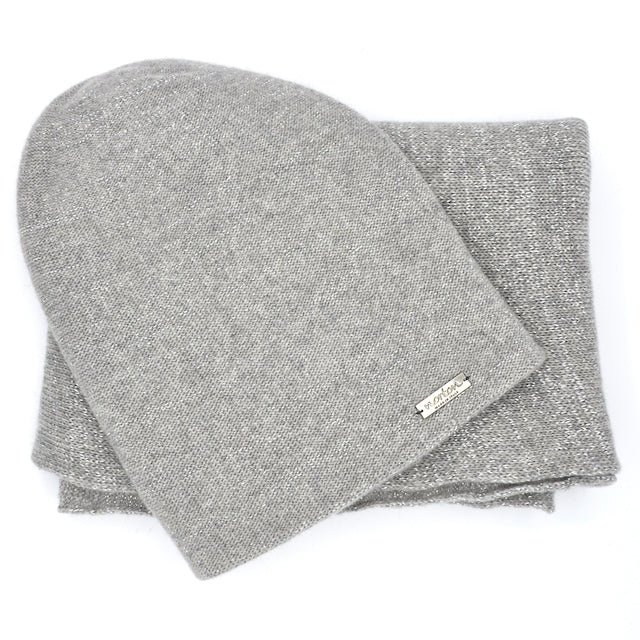 Set aus Kaschmir-Mütze und Loop