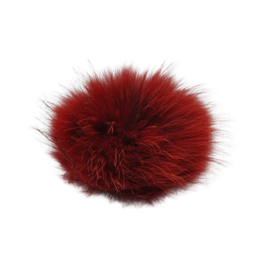 Women's Beanie with Real Fur Pom