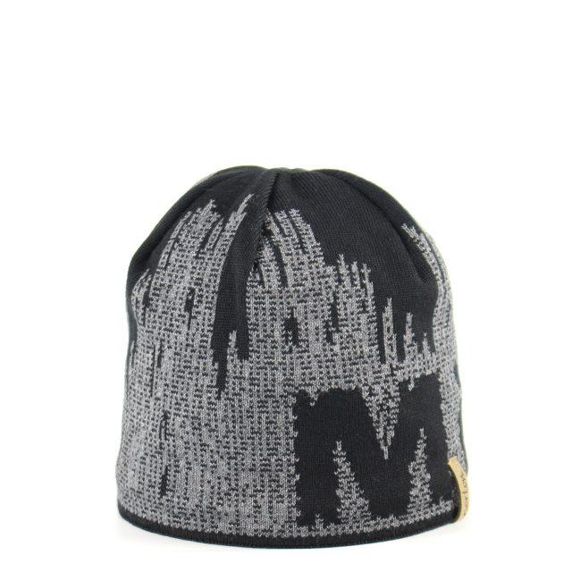 Merino Wool Beanie for Men in Black